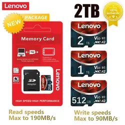 Lenovo Original Micro TF SD Card 2TB 1TB Memory Card High Speed U3 Flash Sd Card 128GB Sd Memory Card For Ps4 Ps5 Ps Vita Game