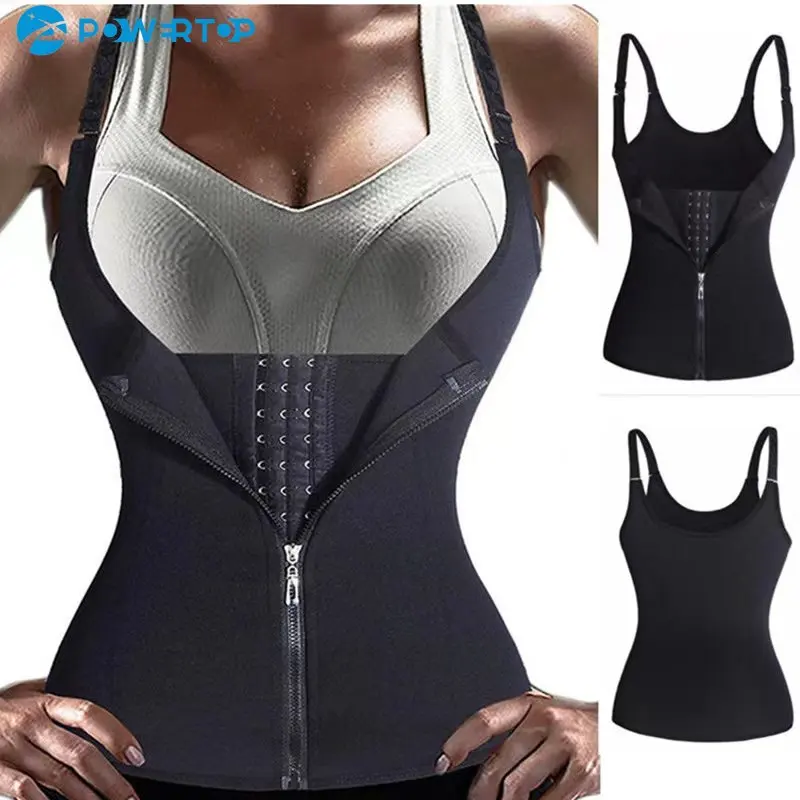 

Waist Trainer for Women Corset Shapewear with Zipper Women's Waist Cincher Tank Top with Adjustable Straps