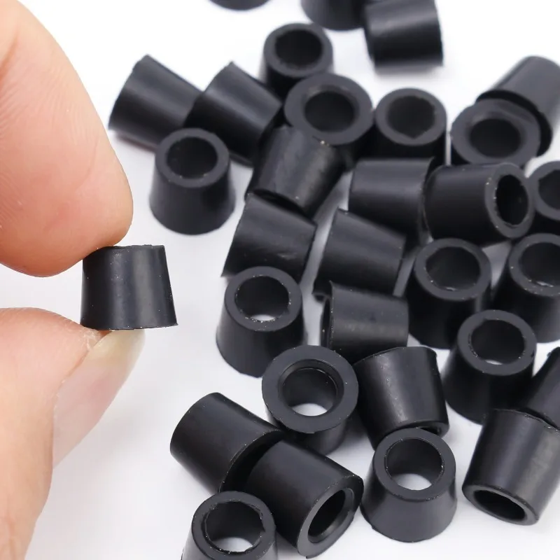 Black Air Conditioning 200/50pcs 1/4'' Charging Hose 1/4'' Valve Gasket Manifold Repair Seal Kit Replacement Car Acc