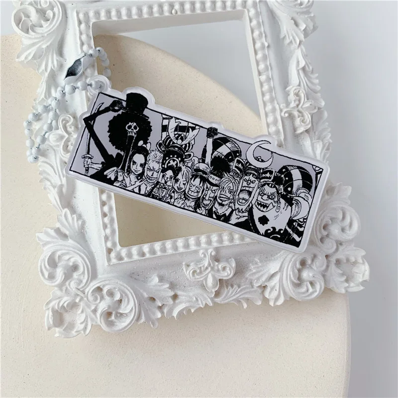 Anime ONE PIECE character Monkey D Luffy Trafalgar D Water Law acrylic keychain Chain bag ornaments Two dimensional peripheral