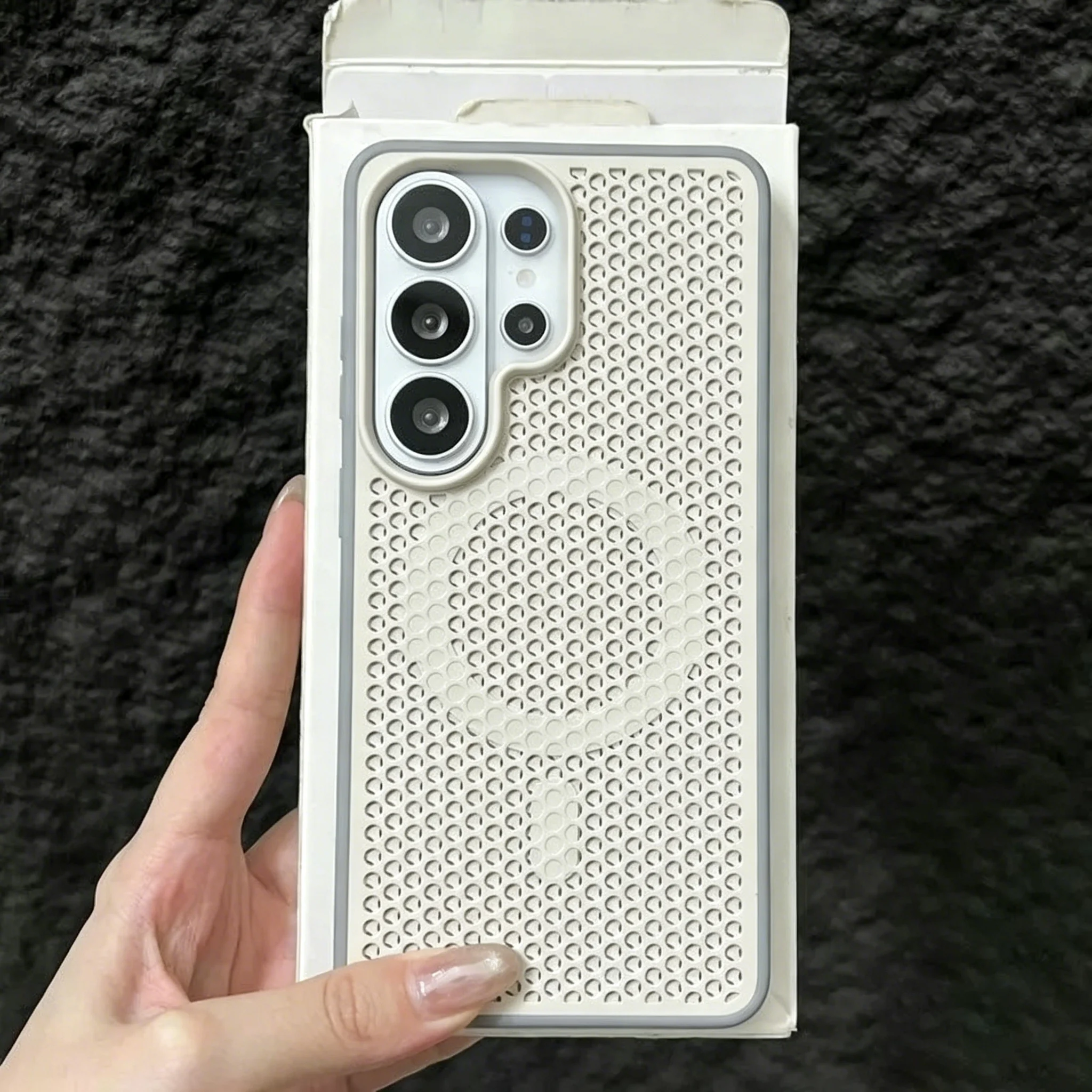 Sleek Matte Shockproof Magnetic Heat Dissipation Case with Frosted Finish