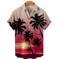 Summer Hawaiian Men Casual Shirt Flower 3d Print Beach Plant For Crane Size Plus 5xl Sale Blusao Masculino Imported Clothing 1