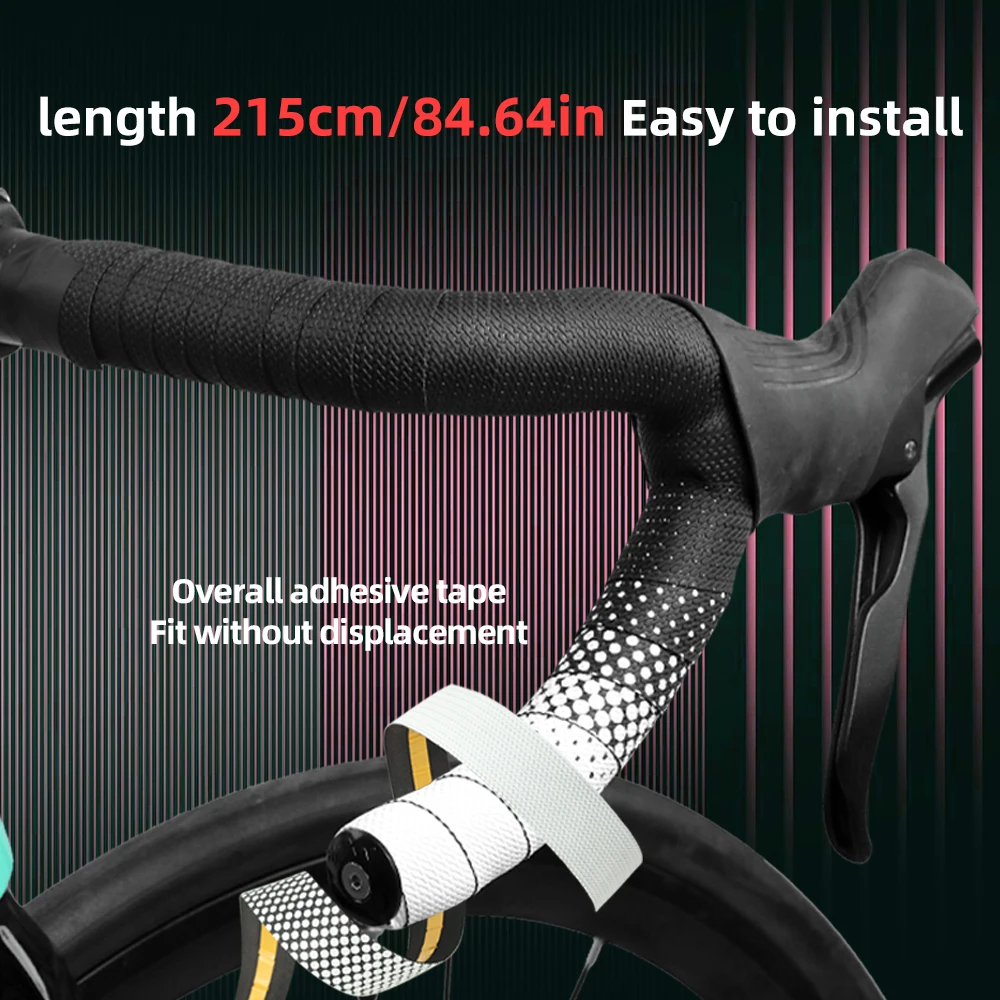 Bike Handlebar Tape PU EVA Cycling Grips Strap Anti-slip Shock-absorbing Comfort With End Plug Bike Accessories