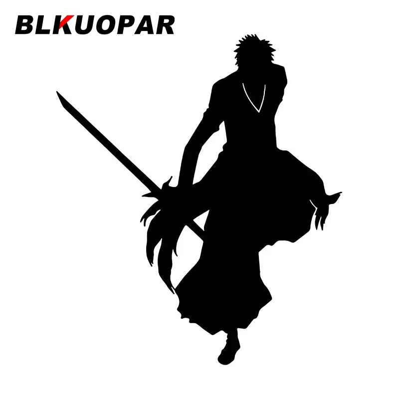 

BLKUOPAR Bleach Kurosaki Ichigo Silhouette Car Stickers Waterproof Motorcycle Decal Die-cut Personality Vinyl Laptop Accessories