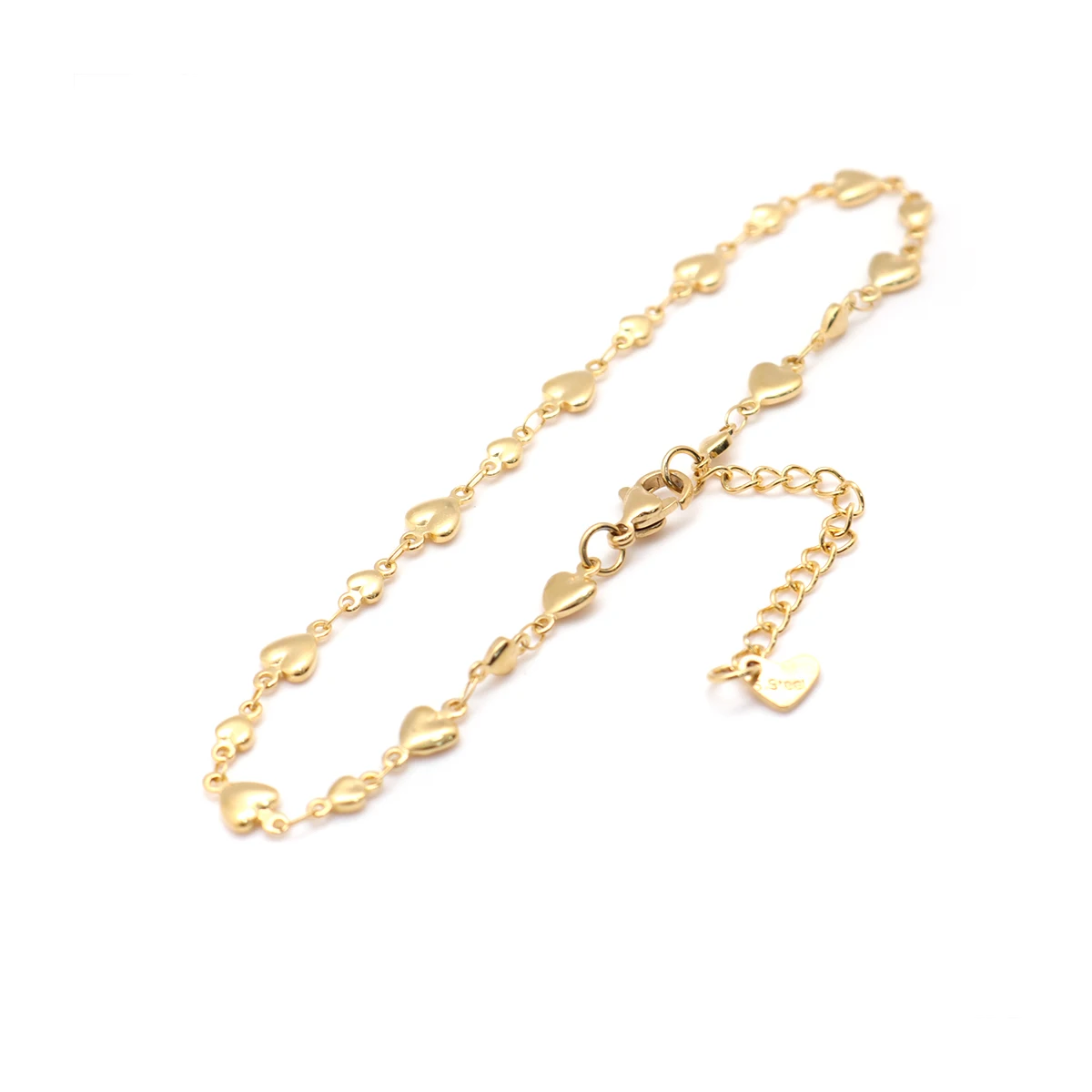 Ankle Chains 304 Stainless Steel Gold Color Anklet For Women 1 Piece Summer Party leg Gifts Adjustable