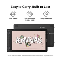 Huion Kamvas 13 Gen 3 Drawing Display 13.3" Art Tablet+Anti-sparkle Canvas Glass, 99% sRGB, PenTech 4.0 16384 Pen Pressure - Image 4