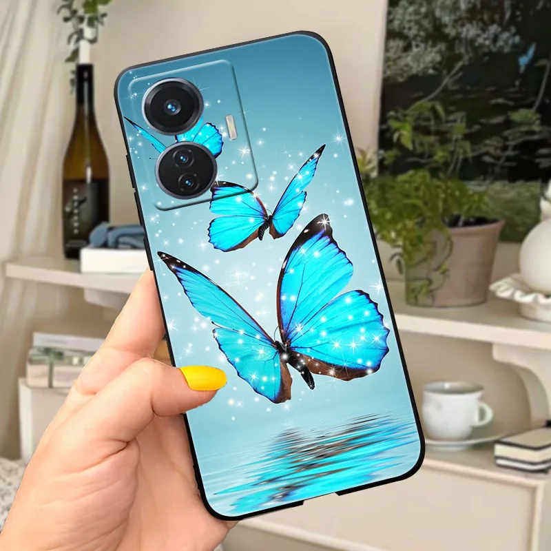 Cute Cat Soft Silicone TPU Black Back Cover - Shockproof Case