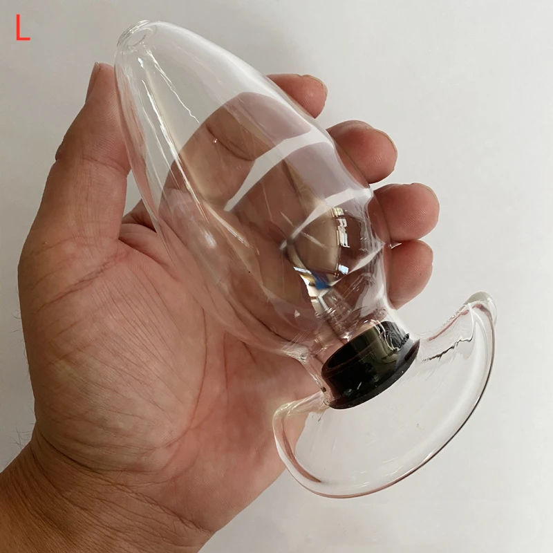 1Pc Glass Hollow Bidet Anal Toilet Anus Cleaning Wash Douche Enema Cleaning Flusher Personal Washing With Silicone Stopper 1Pc Glass Hollow Bidet Anal Toilet Anus Cleaning Wash Douche Enema Cleaning Flusher Personal Washing With Silicone Stopper
