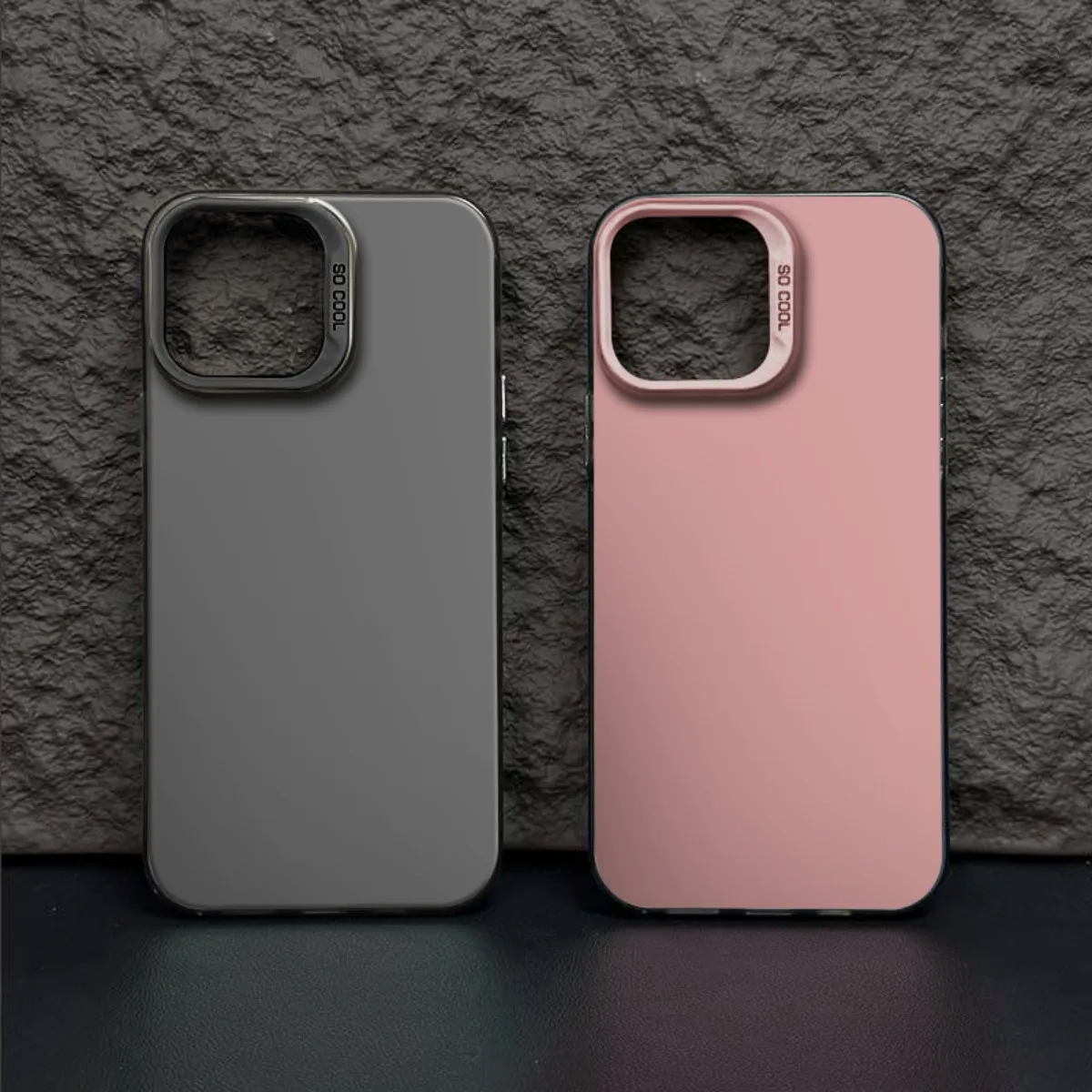 Fashion Camera Frame Bumper Shockproof Soft Phone Case - Anti-Scratch Back Cover