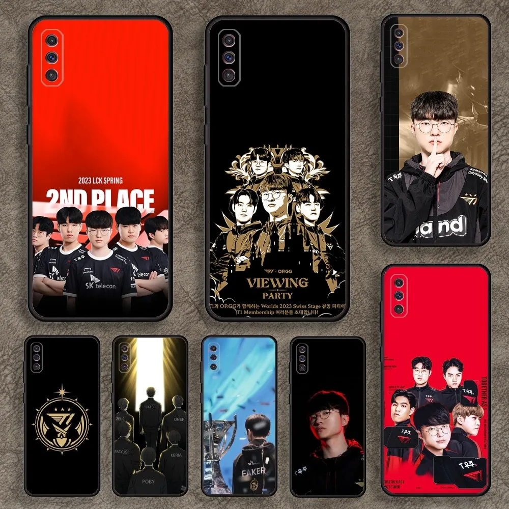2023 T1 Team L-Lols Lpl Custodia Per Telefono Per Samsunga 91,80,73,72,71,70,53,52,51,42,41,40,32,31,30,22, 13 S 4G 5G Custodia Morbida Nera