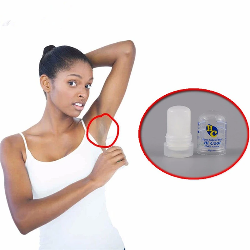 F1FF 60g Natural for Rhinestone Deodorant Alum Body Odor Remover Antiperspirant