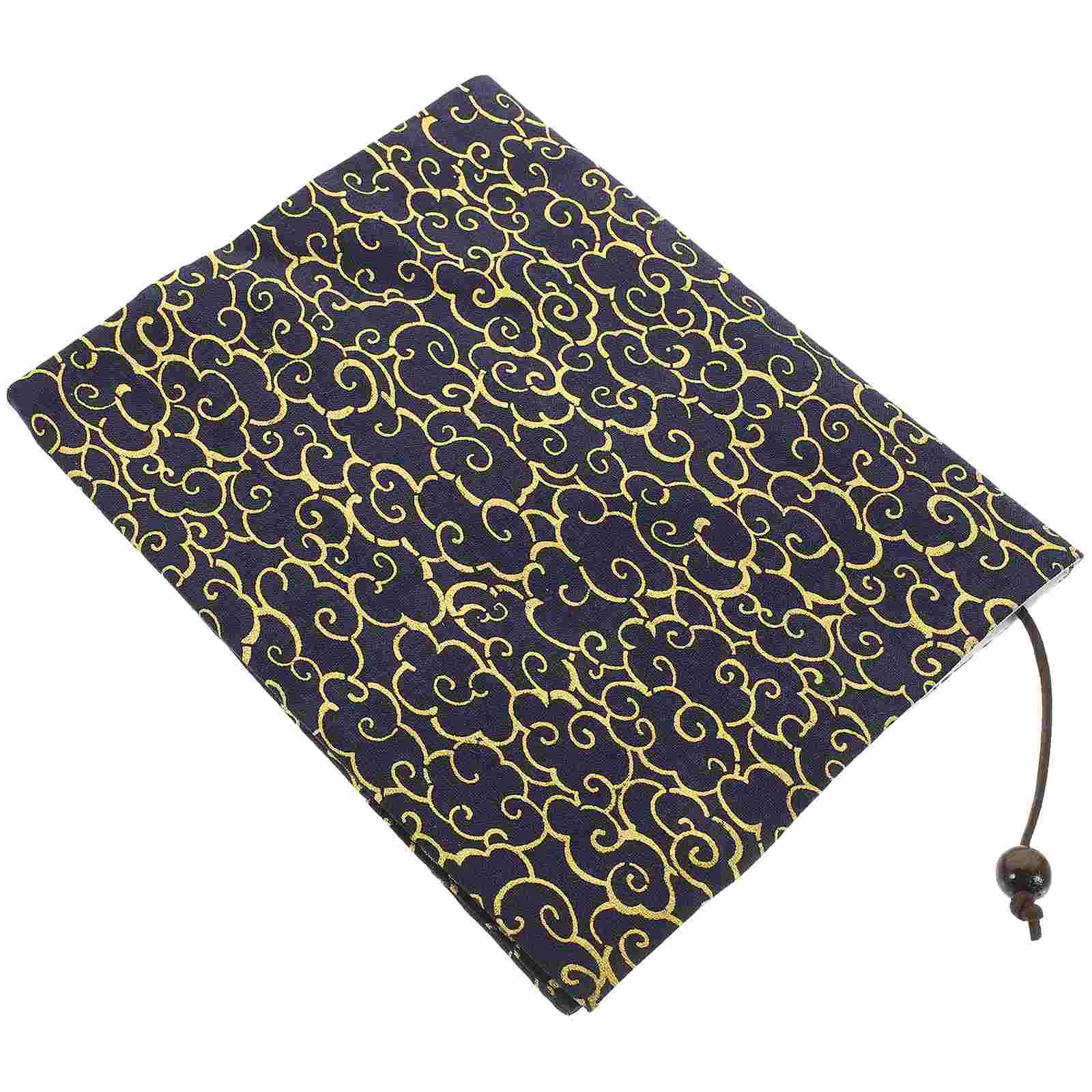 

A5 Adjustable Book Cover Decorative Book Sleeve Crane Design Book Protector Hand-made Cloth Book Cover Hand Account Book