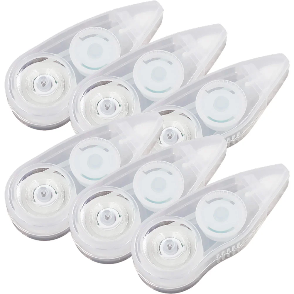 

6 Pcs Correction Tape Magnetic Kids Stationery Adhesive Portable Correcting Resin White-out Student for Students