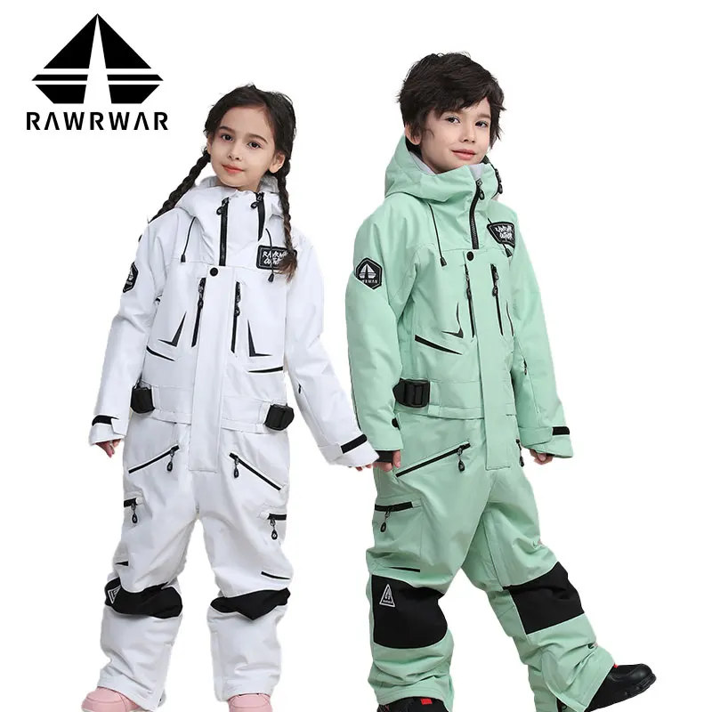 ChildrensSkiJumpsuitWaterproofThickenedWarm30WinterBoysand