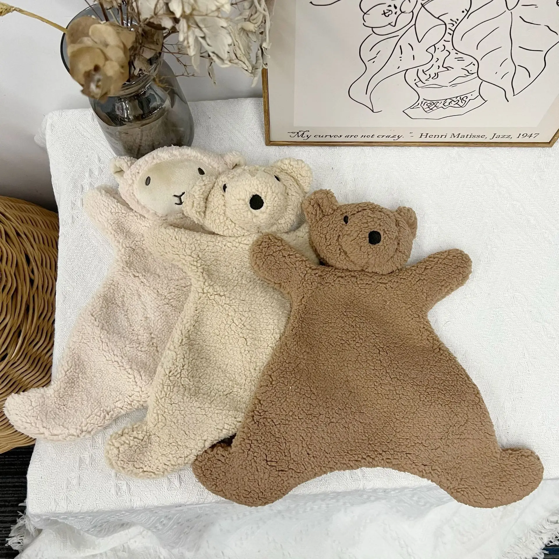 Baby Soothing Doll for Newborn Accessories Photography Props Cute Bear Baby Sleeping Doll Baby Care Soft Plush Dolls - 4