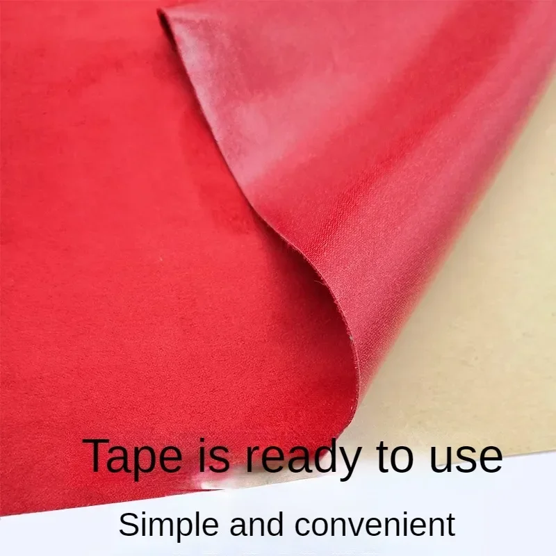 Suede Fabric Patch Self-adhesive Suede Fabric Half A Meter for Car Decoration Gift Box Package Diy Sewing