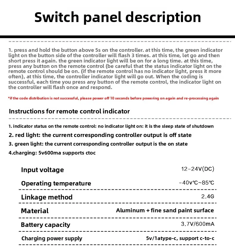 For Toyota Land Cruiser Prado LC150 2010-2023 6-way Handle Remote Control Switch Car A-Pillar Integrated Remote Control Switch detail image 1