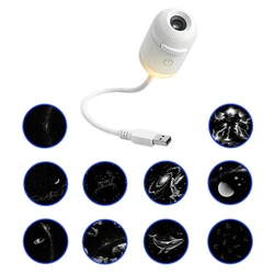 Stellar Dream Mini Star Projector - Two - in - One Night Light & Atmosphere Enhancer (10 Slides)