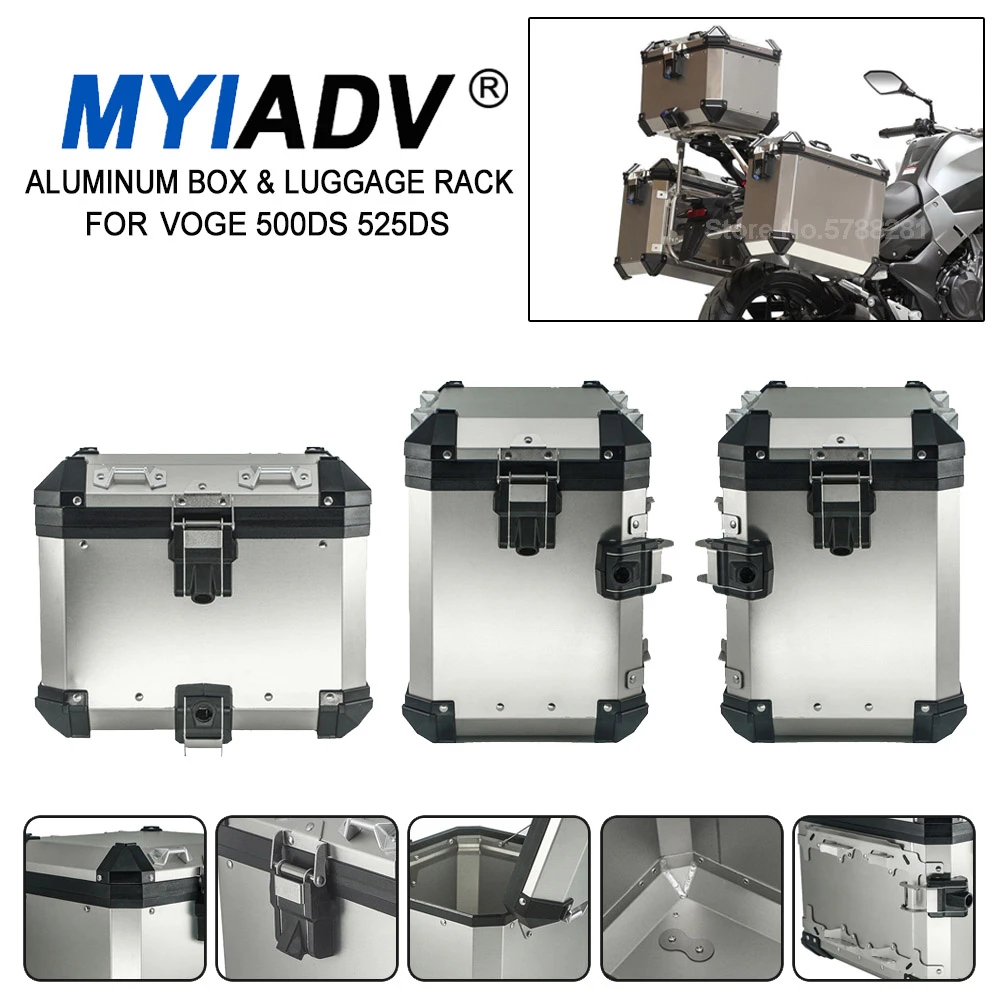Motorcycle Aluminum Box Luggage Rack For LONCIN For VOGE 500DS 525DS