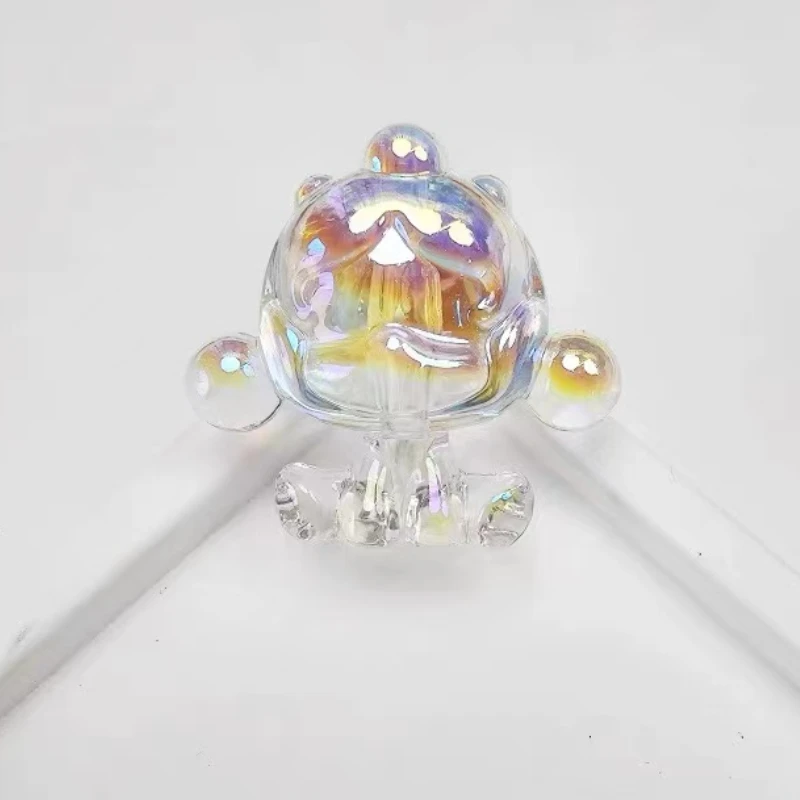 

Skullpanda Beads Figure Small Pendant Beading Miniature DIY Material Doll Transparent Crystal Accessory Beads for Painting