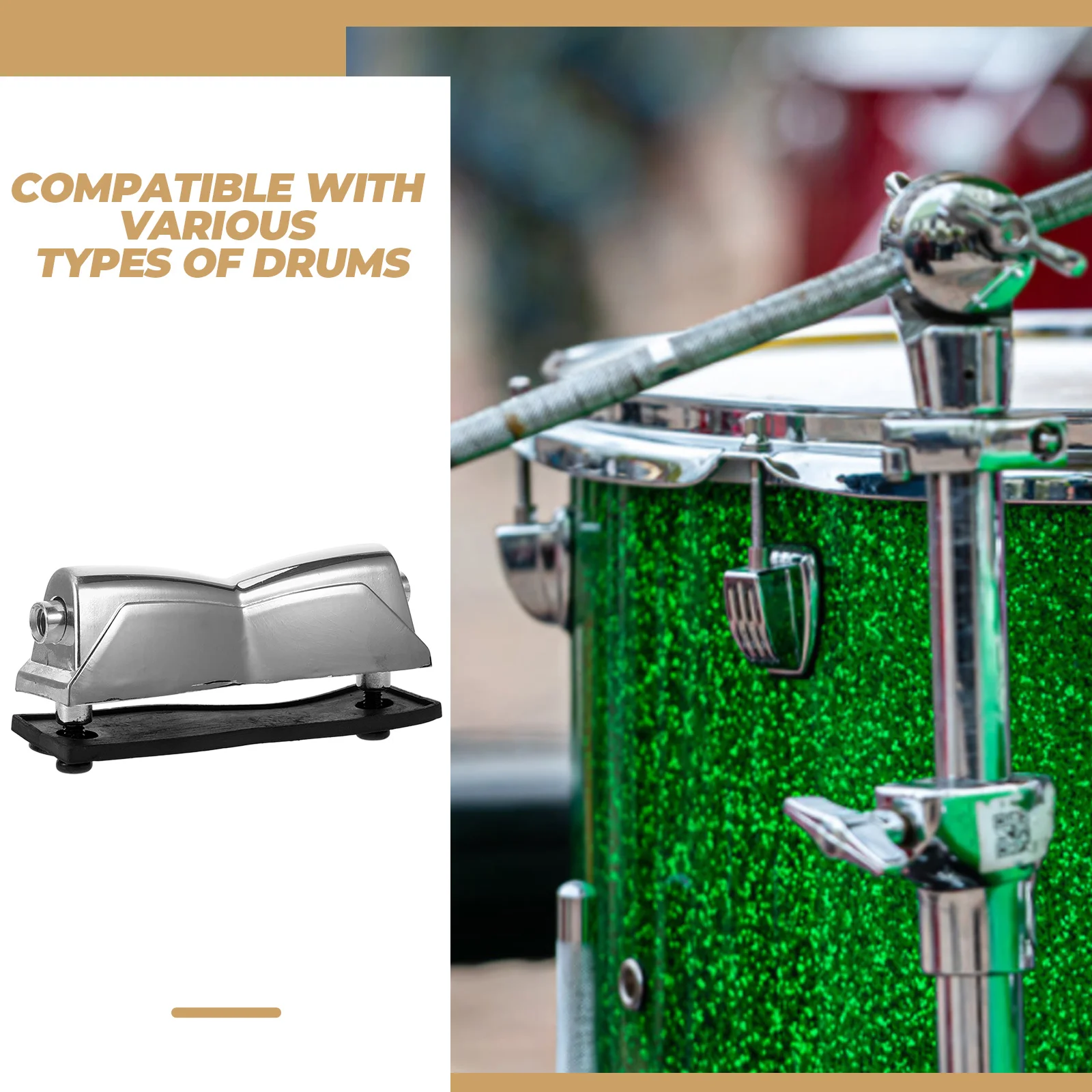 Snare Drum Parts Double End Mount Lug Aluminum Alloy Drum Ear Accessories Snare Drum Parts Replacement Lugs Hardware Snare