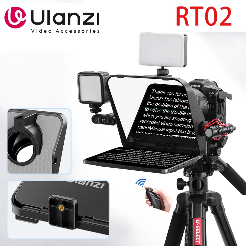 Ulanzi-カメラ用テレプロンプター、スマートフォン用ミニ