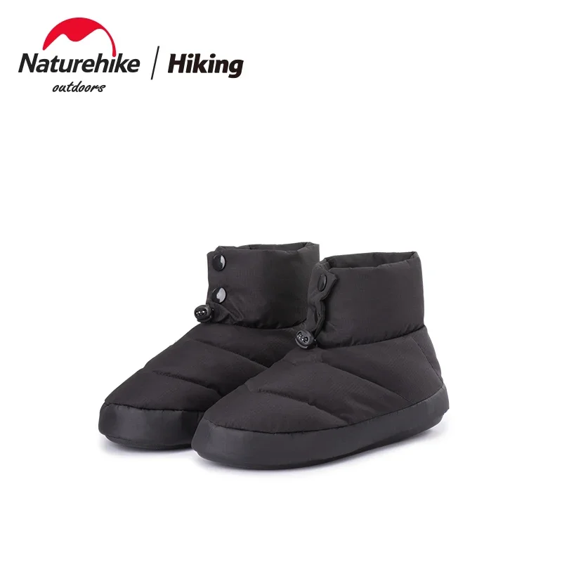 

Теплые белые короткие ботинки Naturehike с высоким берцем, 75% утиный пух, мужские и женские водонепроницаемые противоскользящие ветрозащитные ботинки для дома и кемпинга,-5 ℃ ~ 5 ℃