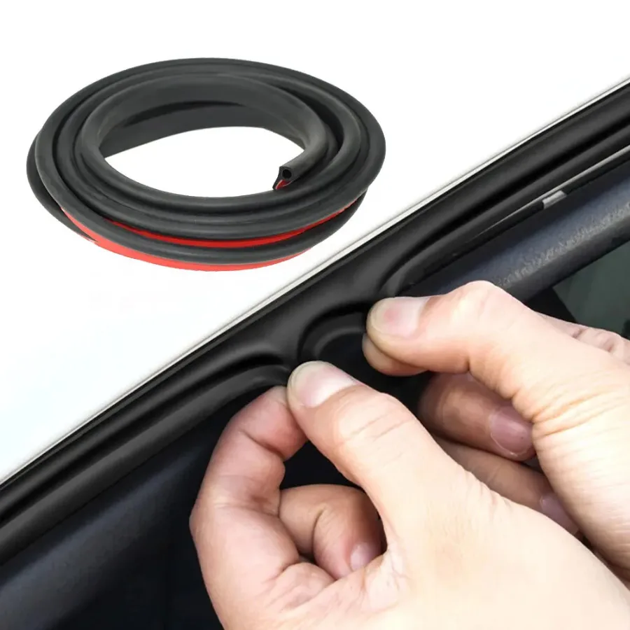 

2 Meter Car Door Seal Strip Rubber Weather Soundproofing Strip Anti-dust P Type Auto Car Engine Cover Seal Edge Trim Sealing