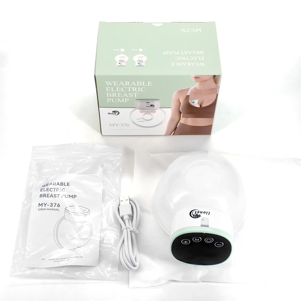 Electric Wearable Breast Pump Rechargeable Wireless Hands Free_voghion.com