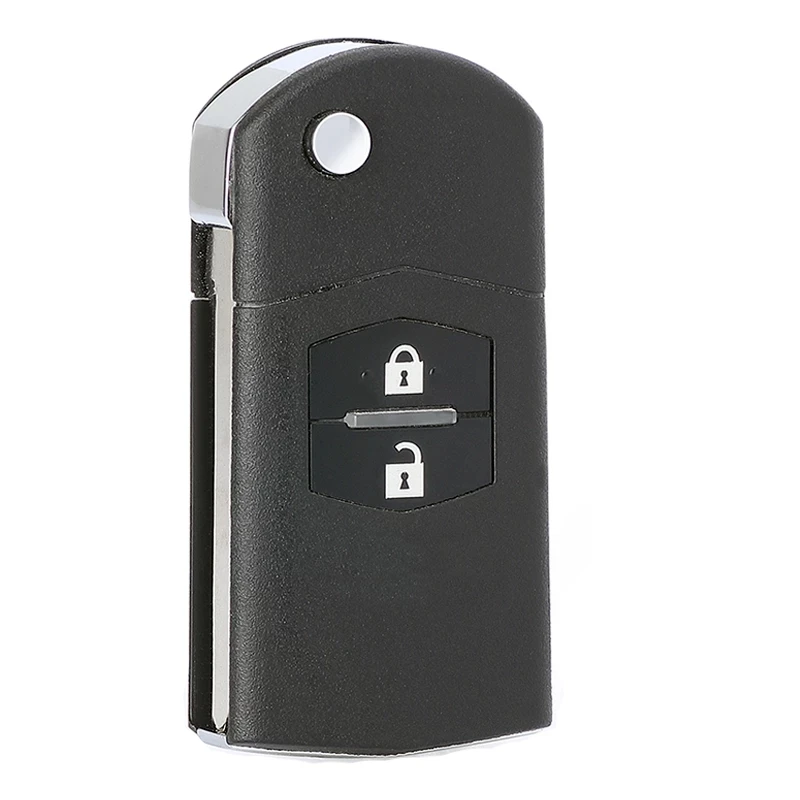 KEYECU 2 Buttons 433MHz 4D63 Chip for Mazda 2 DE Series 2012 2013 2014 Flip Remote Control Key Fob 5WK43409D 5WK43409E 5WK43409F