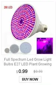Description Picture 3 of itemFull Spectrum 200 led Plant Bulb LED Grow Light Lamp EU US AU Ac Power Cable Adapter for Vegetable Flower Indoor Greenhouse U26