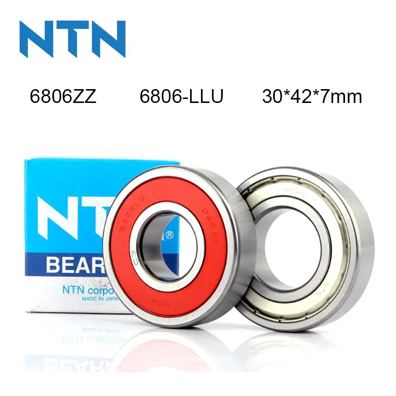 Japan NTN 100% Original Bearing 5Pcs 6806-ZZ 6806-LLU ABEC-9 Ball Bearing 30x42x7mm High Speed Deep Groove 6806 Ball Bearing