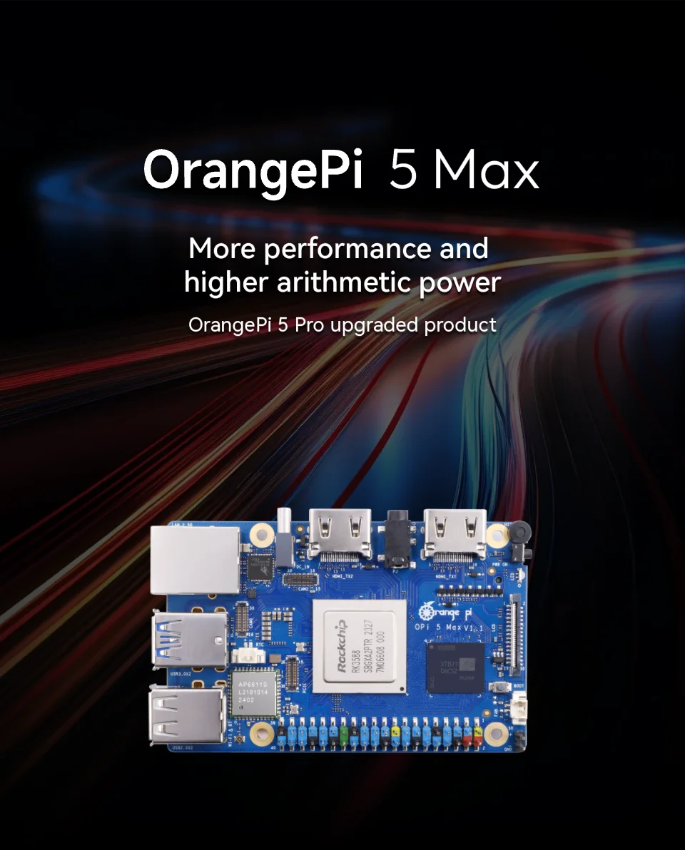 Orange Pi 5 Max LPDDR5 RK3588 WiFi+BT OrangePi 5 MAX