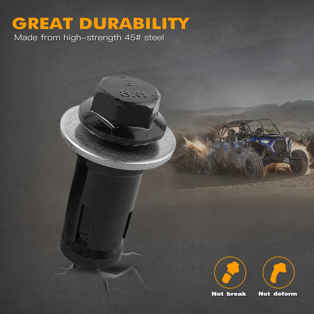 Für Polaris RZR XP TURBO Rock Slider Montage Hardware Bolzen RZR XP1000 2014-2022 RZR 900 2015-2020 UTV Zubehör – Detail 6