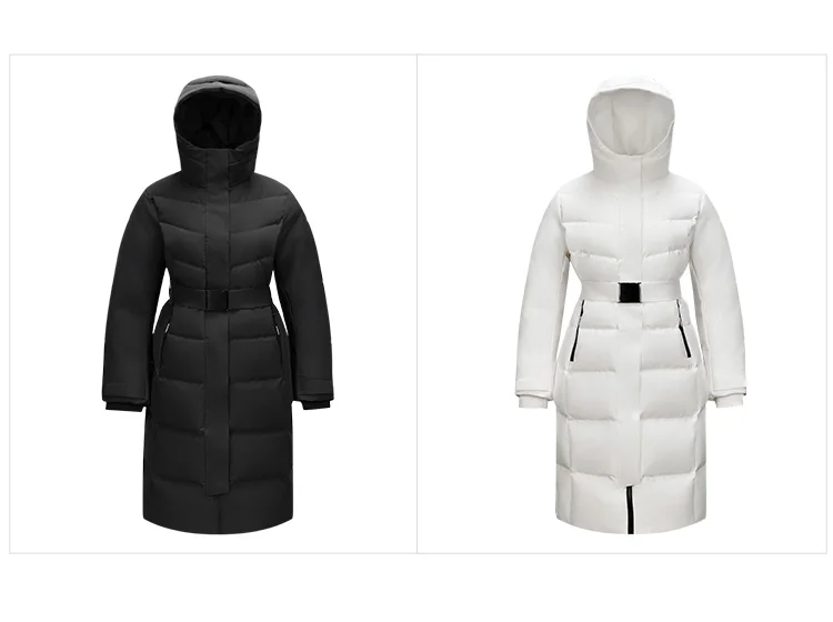 Down Jacket Women Long Length Parka New Winter Goose Down Warm Outdoor Windproof Outerwear