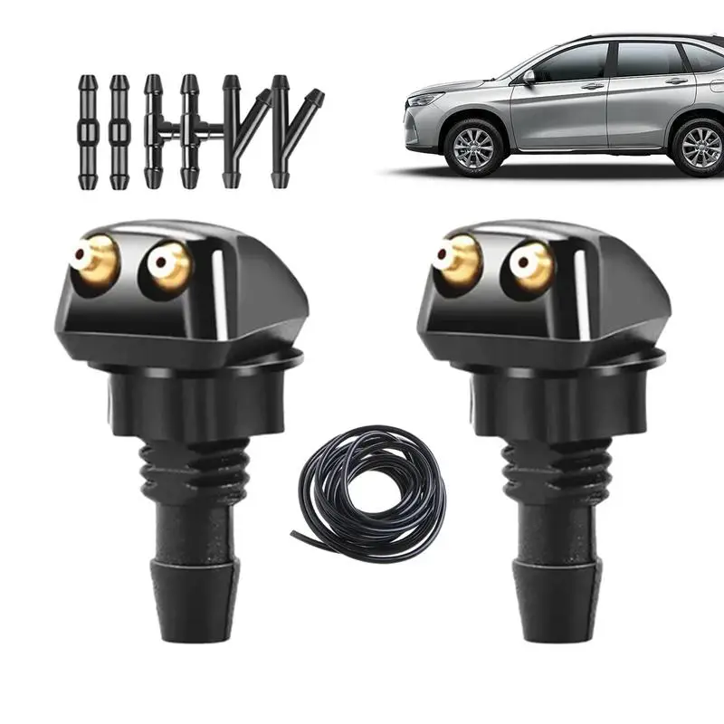 

Windshield Washer Nozzle Kit Universal Car Wiper Washer Nozzle Spray Jet Kit For Most Car Window Water Spray Sprinkler Jet