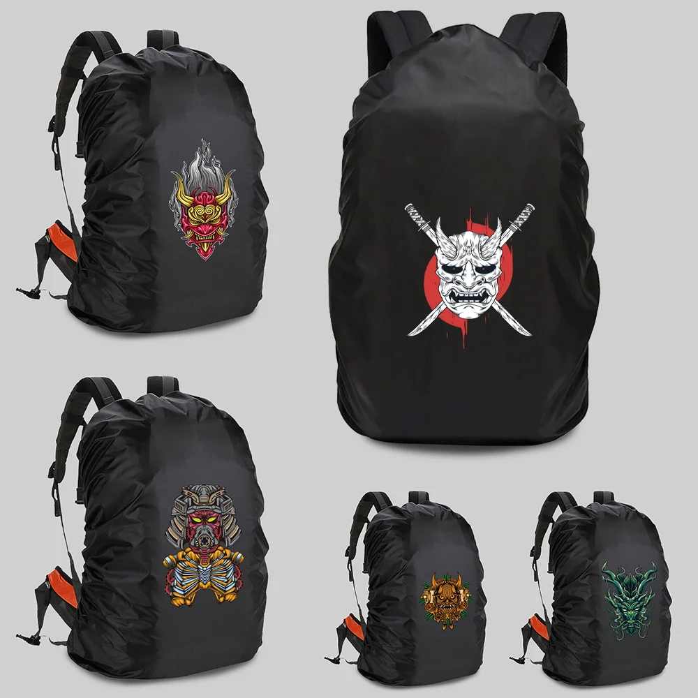 

Portable Rain Cover Backpacks Waterproof Camping Hiking Climbing Outdoor Dustproof 20-70L Sport Bags Cover Monster Print Pattern