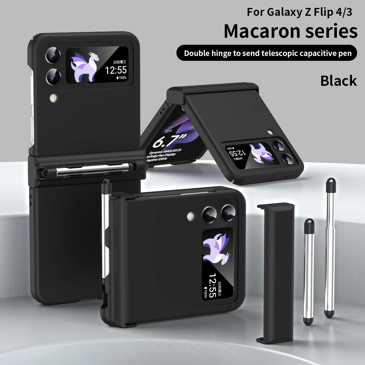 Astuccio Protettivo A Doppia Cerniera Per Samsung Galaxy Z Flip 4 Armor Cover Rigida Antiurto Per Samsung Galaxy Z Flip 3 5G