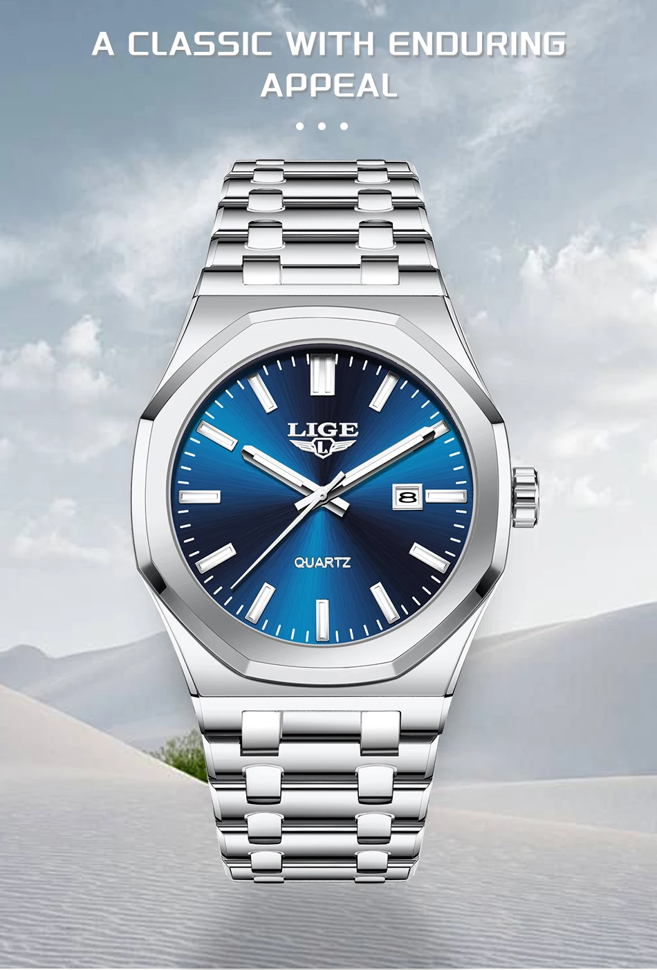 LIGE LG89181 Men's Watch description image 11