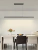 Dining room chandelier Dining table lighting kitchen bar light LED linear lamp restaurant pendant lights modern brief droplight 1