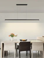 Dining room chandelier Dining table lighting kitchen bar light LED linear lamp restaurant pendant lights modern brief droplight 1