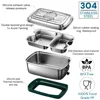 Packed bento lunch box adults, Camping lunchbox Food taper tupper airtight meal prep Side dish Sealed container Packed lunch 2