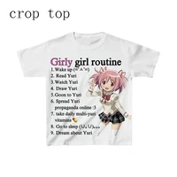 Débardeur et camisole graphiques Punk Anime des années 2000, vêtements gothiques Vintage Grunge pour femmes, Corset Streetwear Y2k Tops Emo Crop Top vêtements 2