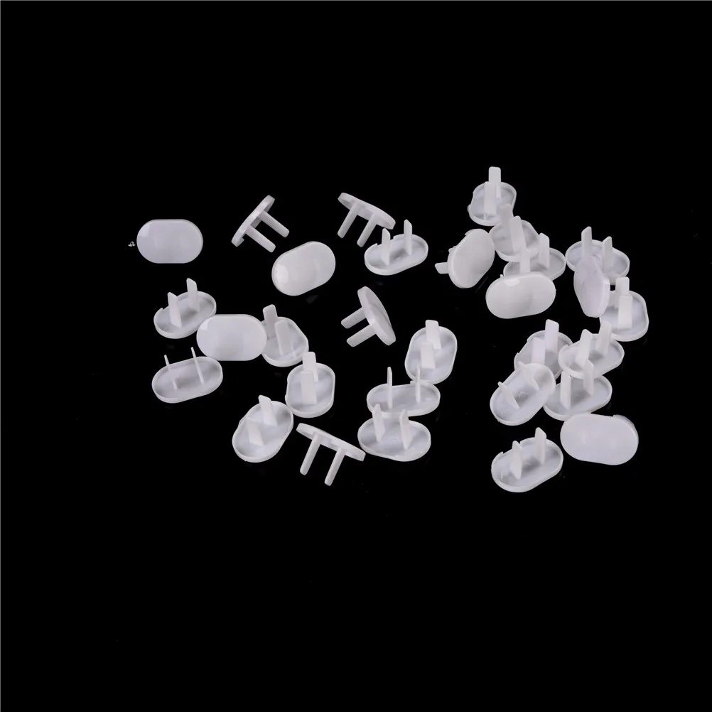 30Pcs Power Socket Outlet Plug Protective Cover Baby Protector 2 Hole Power Socket Outlet Plug Protective Cover Baby Protector