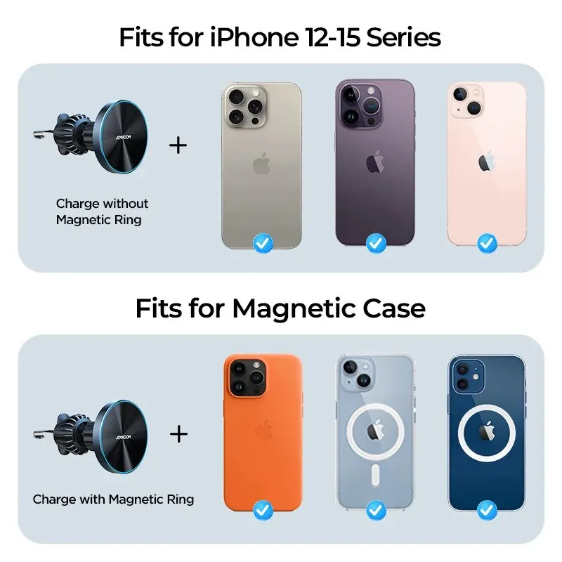 Joyroom Magnetic Car Phone Mount Wireless Fast Car Charger for thumbnail 7