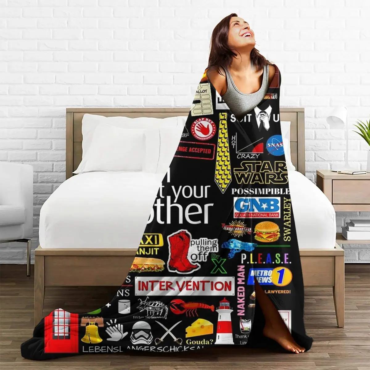 How I Met You Mother Blanket Fleece Multi-function Sofa Throw Blankets For Home Bedroom Outdoor Throws Bedspread Quilt 5