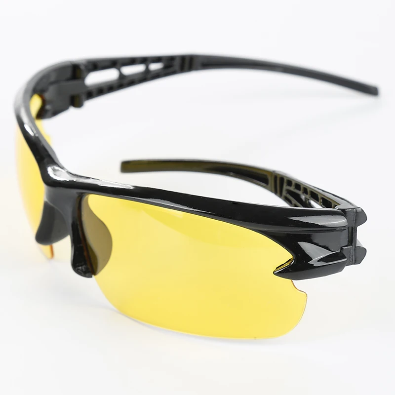 Night Glasses Men Anti-Glare Sunglasses Outdoor Bike Race HD Cycling Yellow Eyewear Male Night Vision Driving Goggle with Case