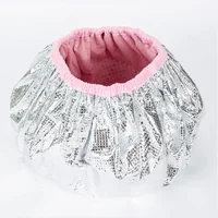 Chapeau en feuille d'étain auto-chauffant, masque épais à vapeur, capuchon Portable pour Salon de coiffure, huile pour cheveux lisses, bouchons de cuisson, coloration des cheveux 1