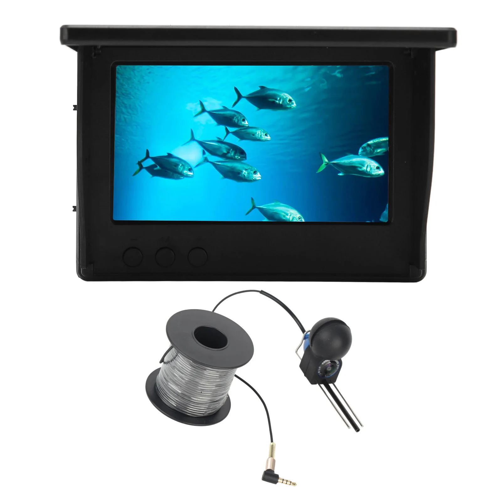 Fish Finder 4.3in TN HD Underwater Fishing Camera IP68 Waterproof with 12 Night Vision Lights 100‑240V for Fishing fishing accessories fish finder
