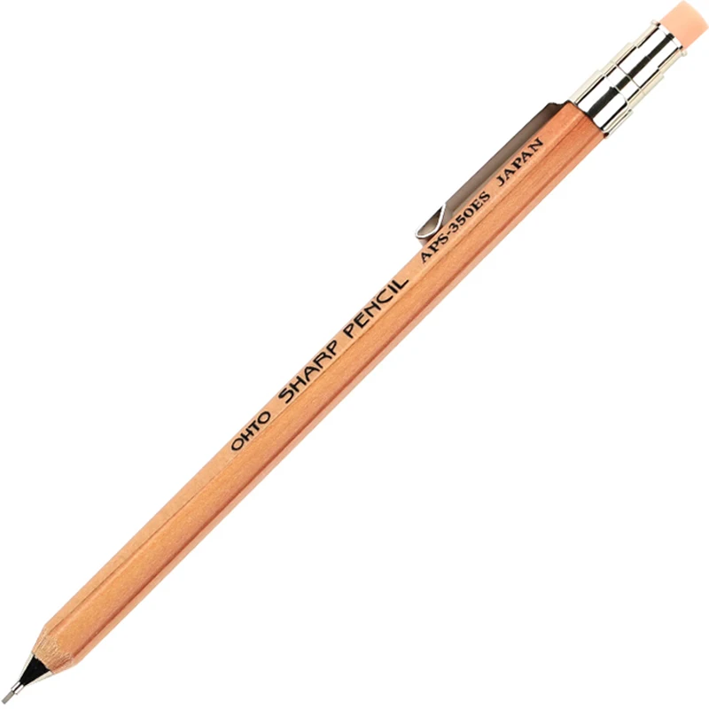 1pc 일본 OHTO SHARP 미니 기계식 연필 육각형 나무 펜홀더 학생 일일 쓰기 연필 0.5mm